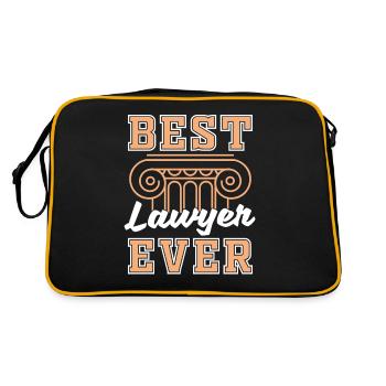 Cabinet d’avocats Law Gift Meilleur avocat - Sac Retro - noir/or - Dos