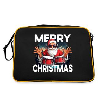 Joyeux Noël Père Noël - Sac Retro - noir/or - Dos