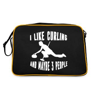 Joueurs de curling Équipe de curling Club de curling - Sac Retro - noir/or - Dos