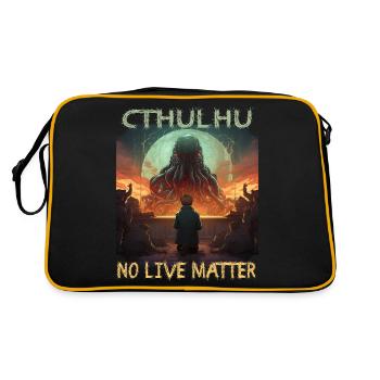 Cthulhu No Lives Matter, Sarcasme et Ironie - Sac Retro - noir/or - Dos