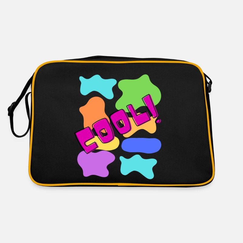 Style cool et attitude 10/10 - Sac Retro - noir/or