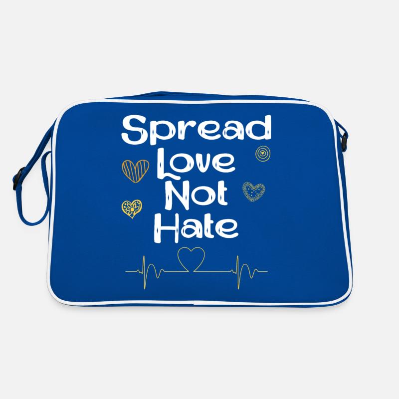 Spread Love Not Hate Retro Bag