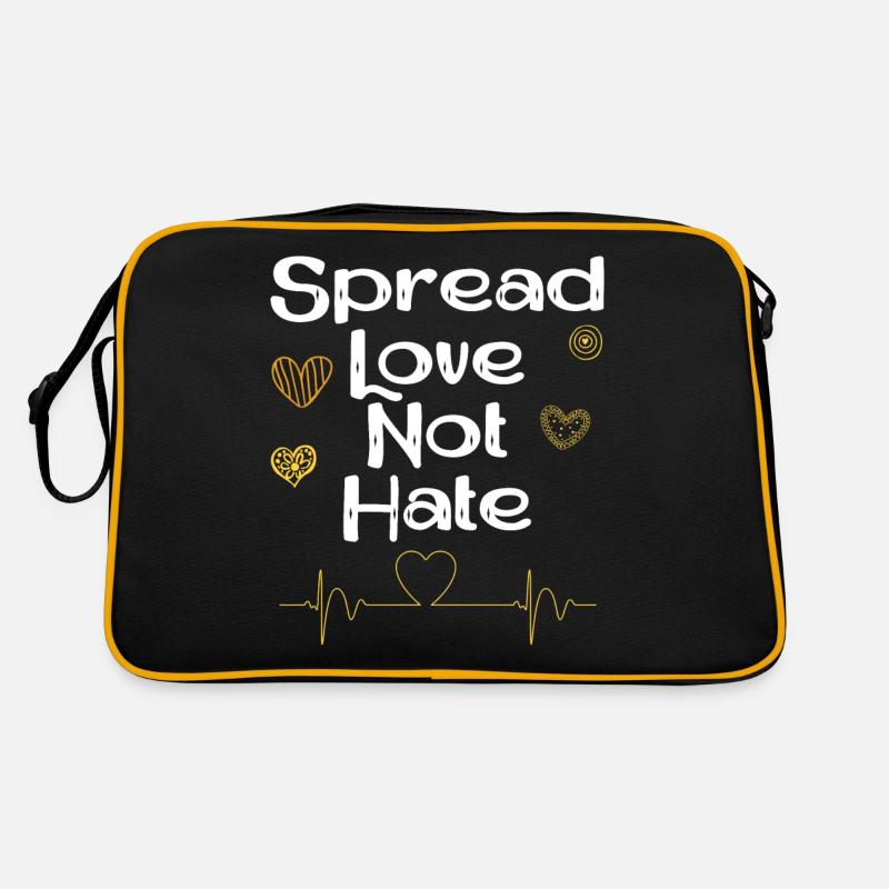Spread Love Not Hate Retro Bag