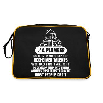 Plumber Plumber Talents - Retro Bag - black/gold - Back