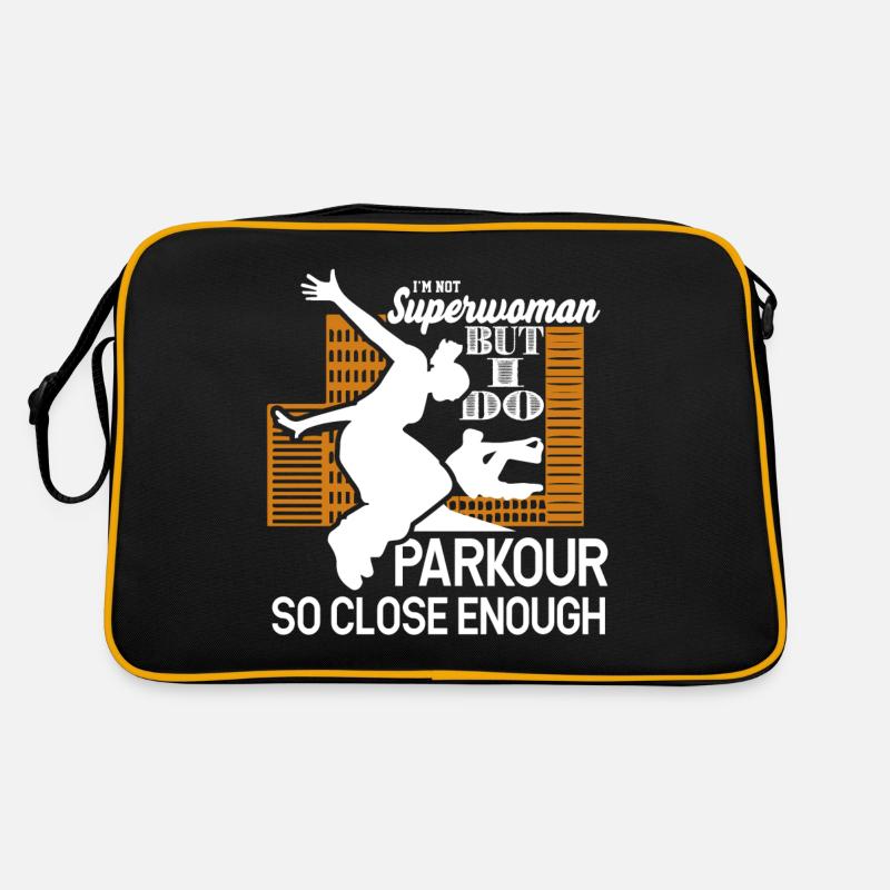 Parkour I Do Parkour So Close Enough Retro Bag