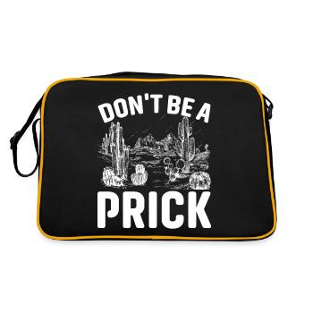 Don't be an asshole - Retro Bag - black/gold - Back