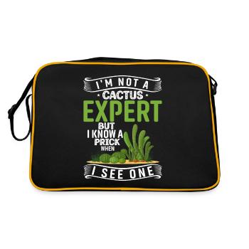 Je ne suis pas un expert en cactus, mais j’en reconnais un - Sac Retro - noir/or - Dos