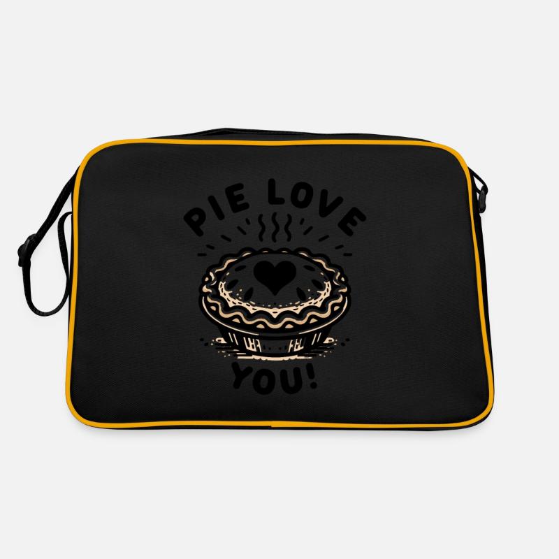 Pie liebt dich! Retro Tasche