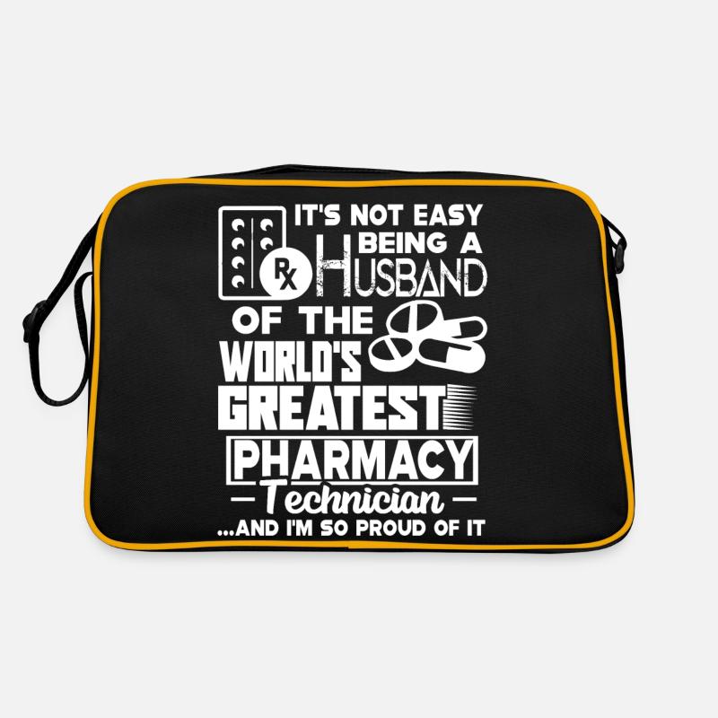 Proud Pharmacy Technician Husband Retro Bag