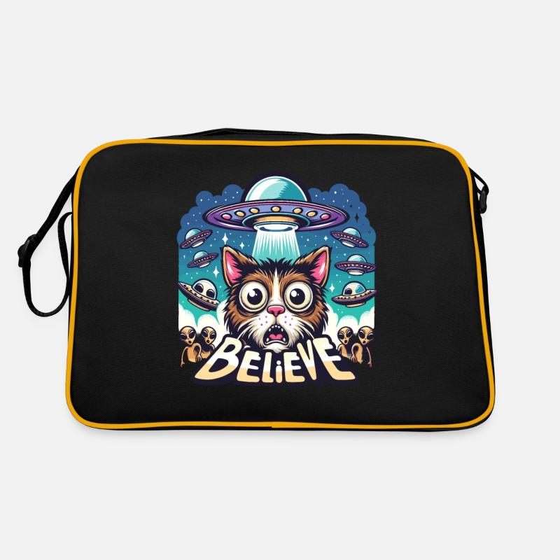 Funny Alien Alien Believe Retro Bag