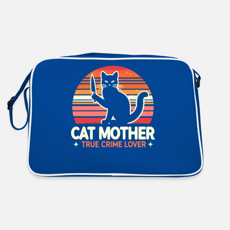 Mère chat amant de vrais crimes Sac Retro