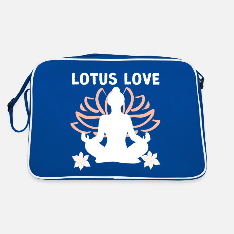 Lotus Love | Nature's Elegance and Affection Retro Bag
