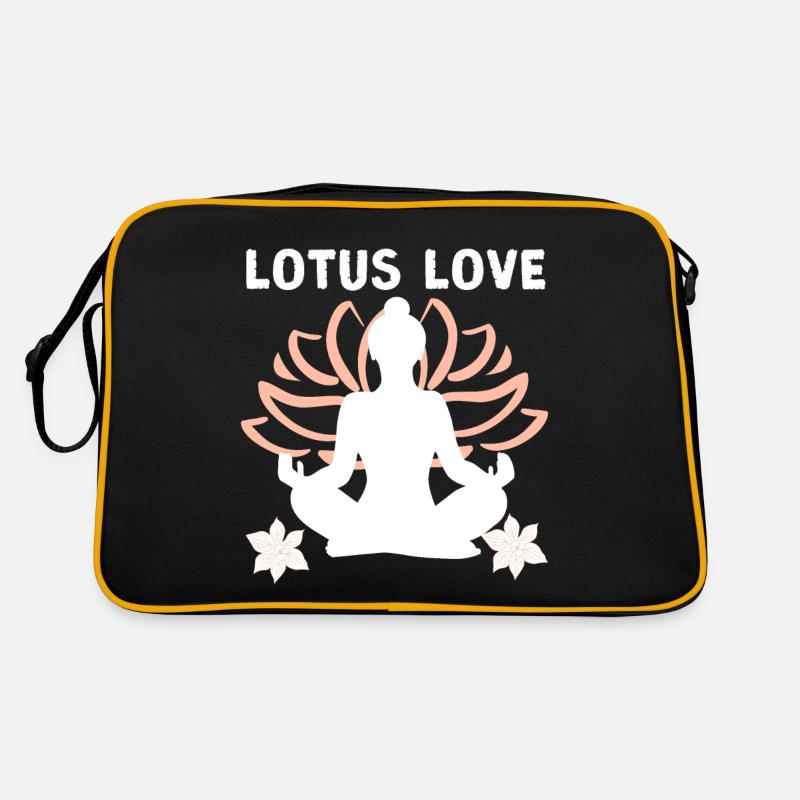 Lotus Love | Nature's Elegance and Affection Retro Bag