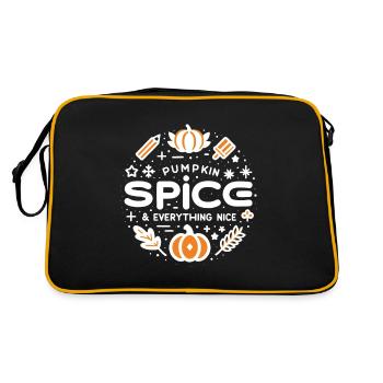 Pumpkin Spice and Everything Nice - Retro Bag - black/gold - Back