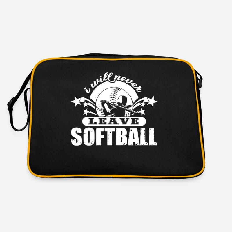 Softball I Will Never Leave Softball Retro Bag