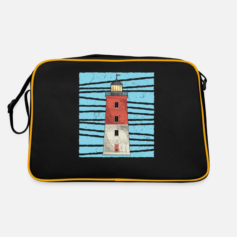 Ocean Lighthouse Lover Gift Lighthouse Retro Bag