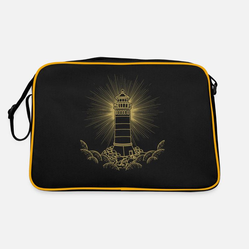 Leuchtturmliebhaber Geschenk Ozean Leuchtturm Retro Tasche