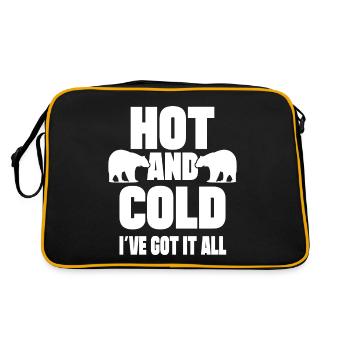 Eau glacée chaude et froide J’ai tout idée cadeau - Sac Retro - noir/or - Dos