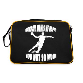 Joueur de handball Équipe de handball Handball Fan de handball - Sac Retro - noir/or - Dos