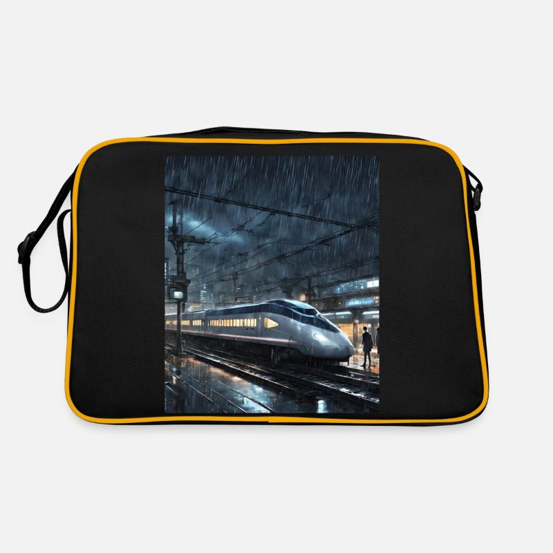 Night Tokyo Train Retro Bag