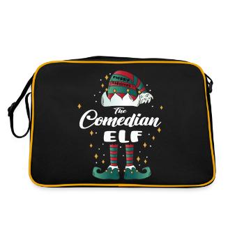 comedian Elf funny Family Christmas Christmas - Retro Bag - black/gold - Back