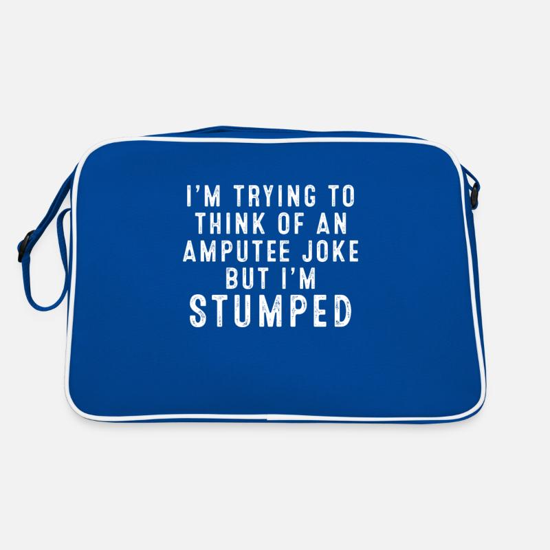 I'm Stumped Amputee Joke Missing A Leg Humor Pride Retro Bag