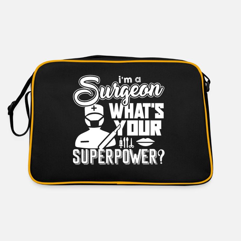 Surgeon Surgeon What's Your Superpower Retro Bag