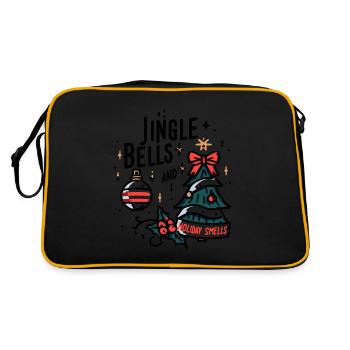 Jingle Bells and Holiday Smells - Retro Bag - black/gold - Back