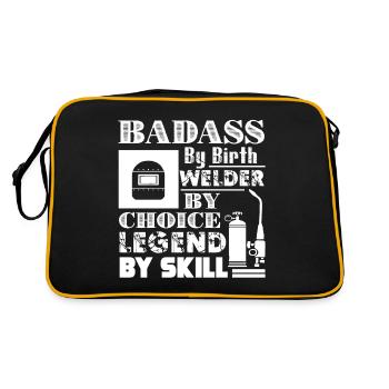 Welder By Choice Legend By Skill - Retro Bag - black/gold - Back