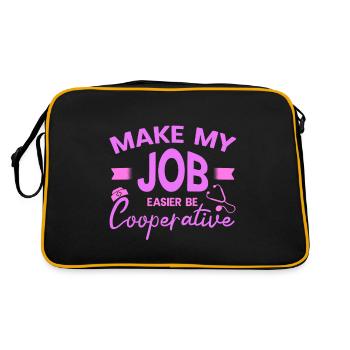 La coopérative d’infirmières et d’infirmiers correctionnels me facilite la tâche - Sac Retro - noir/or - Dos