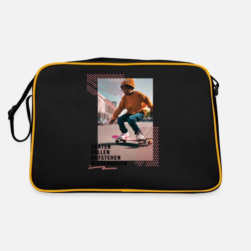 Skateboard Design Perfekt Jungen Geschenkidee Retro Tasche
