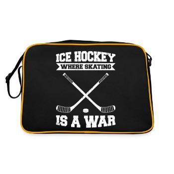 Dicton de hockey sur glace pour les joueurs de hockey sur glace - Sac Retro - noir/or - Dos