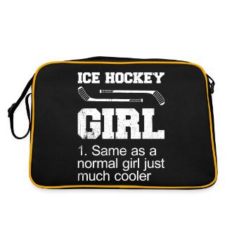 Dicton de hockey sur glace pour les joueurs de hockey sur glace - Sac Retro - noir/or - Dos