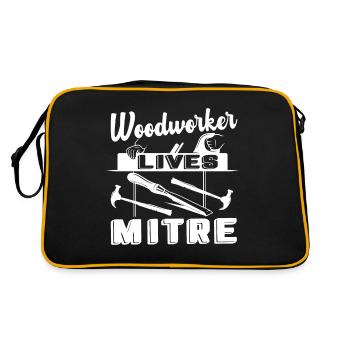 Woodworker Woodworker Lives Mitre - Retro Bag - black/gold - Back