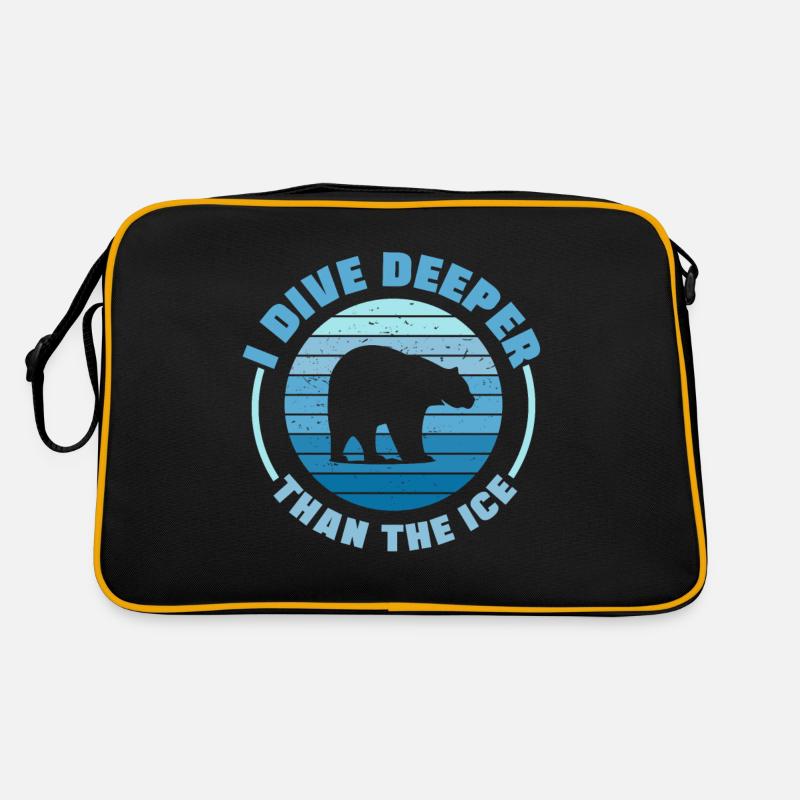 Ice Swimming I Dive Deeper Than The Ice Gift Retro Tasche