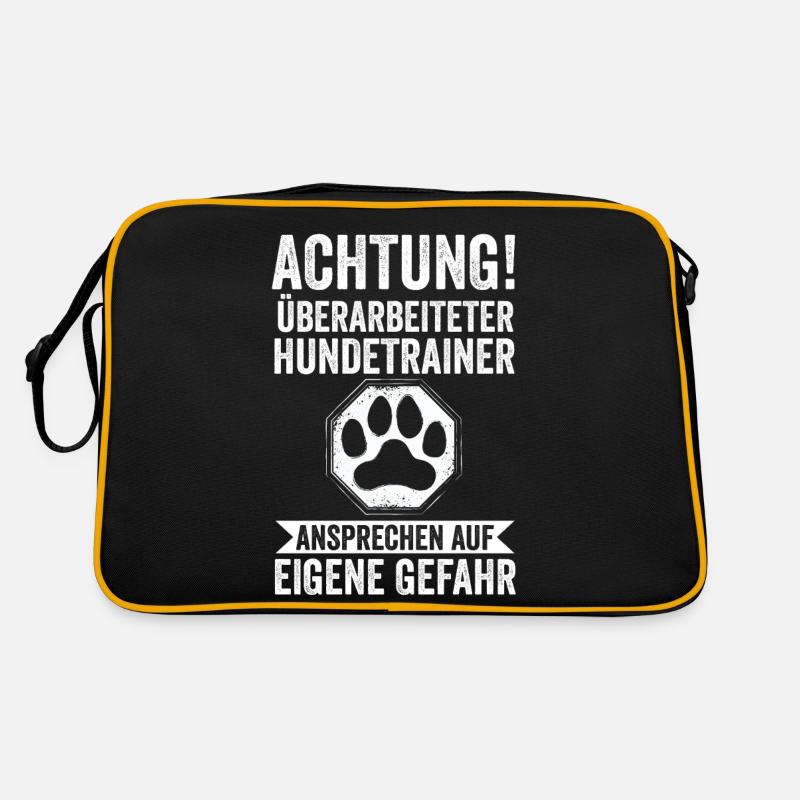 Hundetraining Hund Hundeschule Hundetrainer Retro Tasche