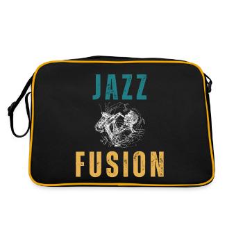 Conception de cadeau Jazz Fusion pour les amateurs de Jazz - Sac Retro - noir/or - Dos