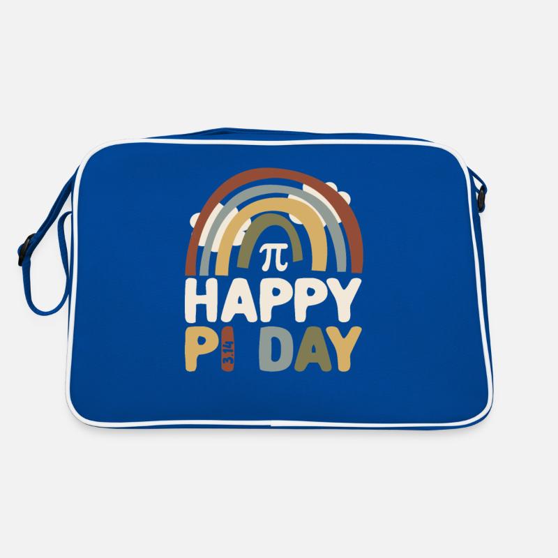 BOHO Rainbow Happy Pi Day 3.14 Math Geek Teach Retro Bag