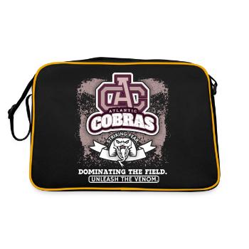 Baseball, Cobras Club Logo, Club de Baseball disant - Sac Retro - noir/or - Dos