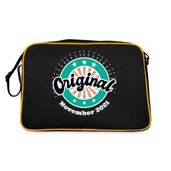 November 2021 Original 2 years old man woman - Retro Bag - black/gold - Back