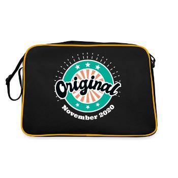 November 2020 Original 3 years old Man Woman - Retro Bag - black/gold - Back