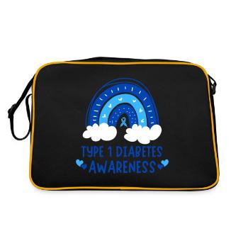 Type 1 Diabetes Awareness - Retro Bag - black/gold - Back