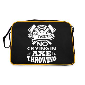 Axe Throwing No Crying In Axe Throwing - Retro Bag - black/gold - Back