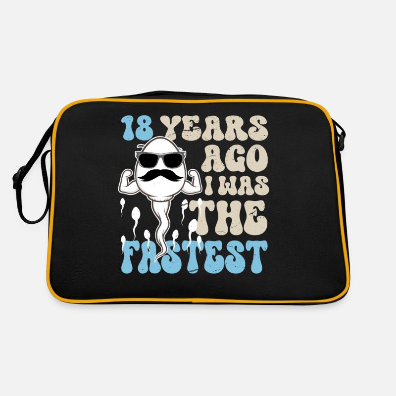 18e anniversaire 18 ans J’étais le plus rapide Sac Retro