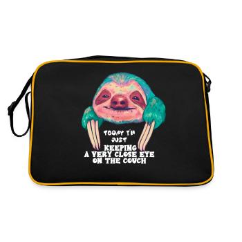 Today Im just keeping a very close eye to my couch - Retro Bag - black/gold - Back