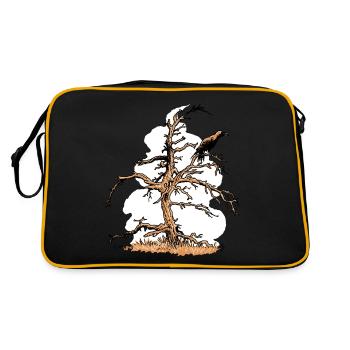 Raven and Pine - Retro Bag - black/gold - Back