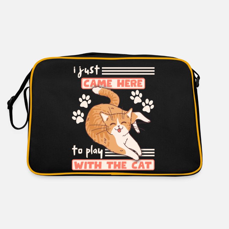 Drôle de chat tire la langue, dit effronté Sac Retro