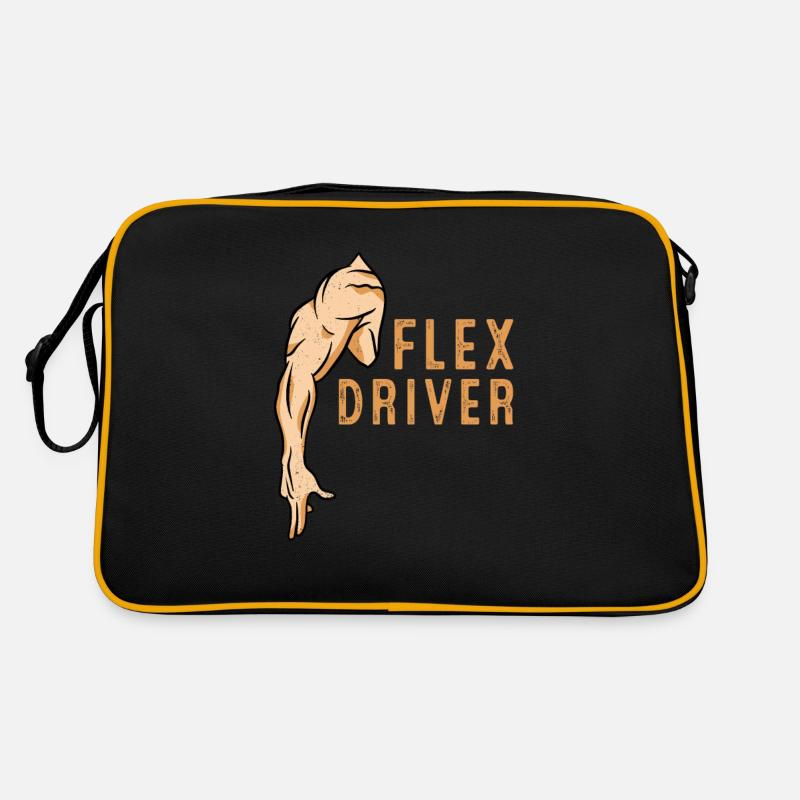 Flex Driver for Delivery Drivers Cool Courier Pun Retro Bag