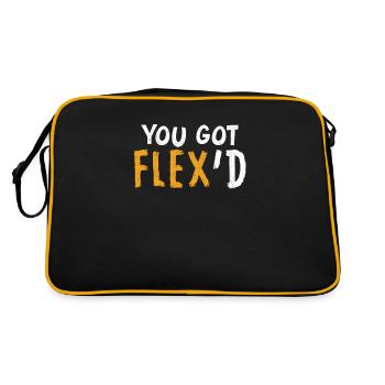 You Got FLEX D Package Delivery Driver FLEX Humor - Retro Bag - black/gold - Back
