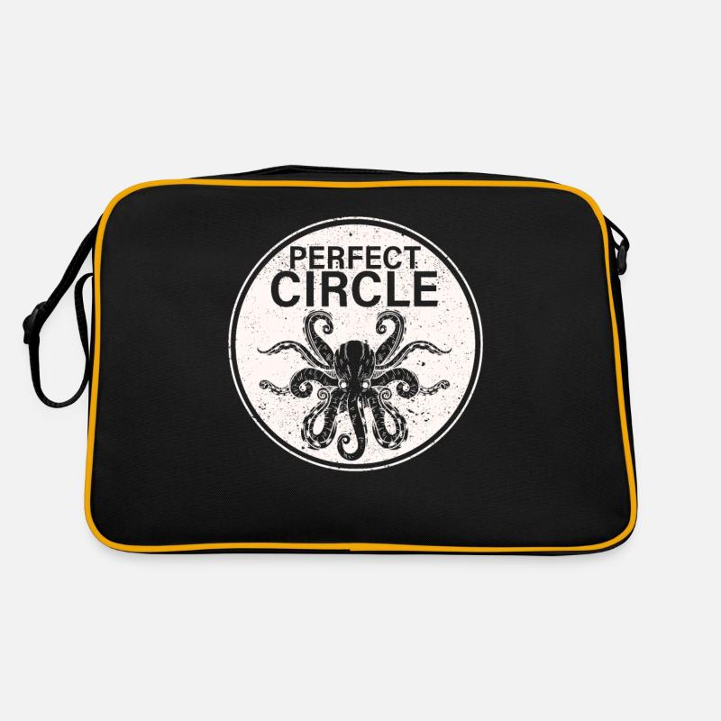 Perfekter Kreis Octopi Mathelehrer Octopus Pi Day - Retro Tasche - Schwarz/Gold